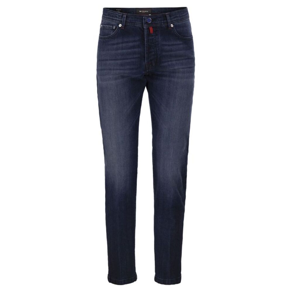 Kiton Men Five-Pocket Stretch Denim Jeans